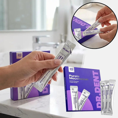 Natural Vegan Purple Whitening Mouthwash Peroxide Free Effective Peppermint Fresh Breath Gum Health Daily Oral Care Mouthwash