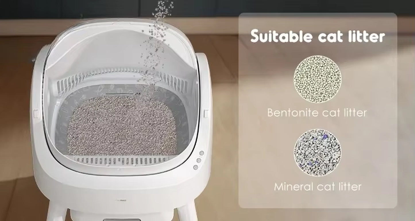 Large Cat Toilet Automatic Cat Litter Box Smart Self Cleaning Cat Litter Box